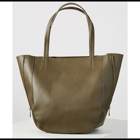 Olive Green Anthropologie Viola Tote - Picture 10 of 12